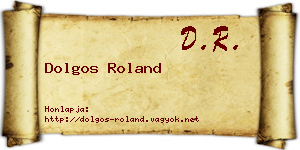 Dolgos Roland névjegykártya