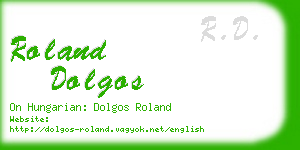 roland dolgos business card